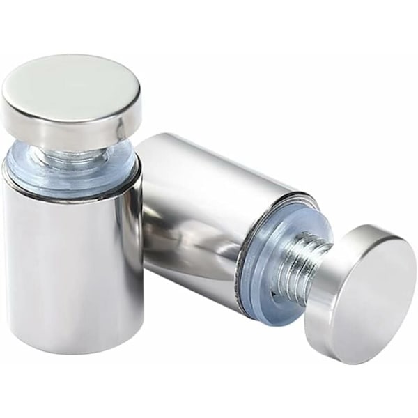 20x Distansskruvar, Glasreklam Axis Spacer Bolt Fix Glasdistansreklam, Rostfritt stål, 12X40mm, med Skruvmonteringstillbehör