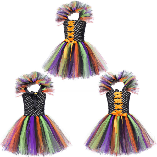 IC Halloween Karneval jente prinsessekjole cosplay. Oransje M