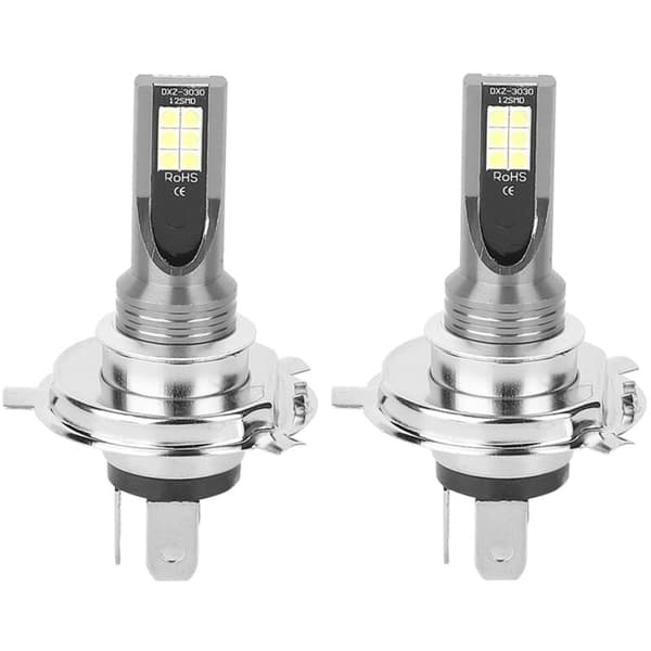2 stk. 3030‑12LED 24W LED Tågelygte foran til bilmotorcykel H4 holder