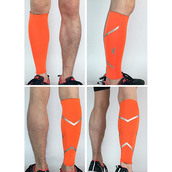Sport Kompression Vad Stödstrumpor Ben Strumpor Löpare Shin Splint Åderbråck Vader Smärtlindring