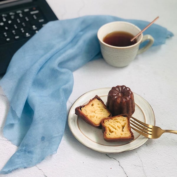 Canele-form, Canele-muffinsform, 6 stk. Non-stick Canele-form grå-svart Canneles