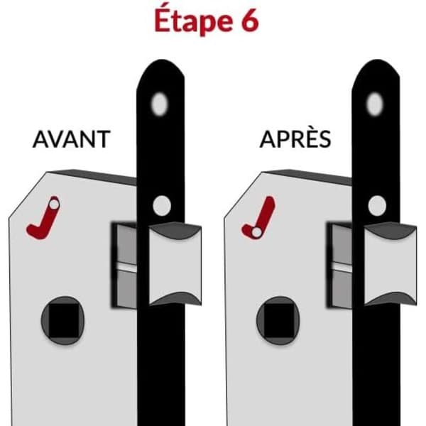LaBlanc Enkeltpunkts Mortise Dørlås - Stemplet Stålpanel - 92mm