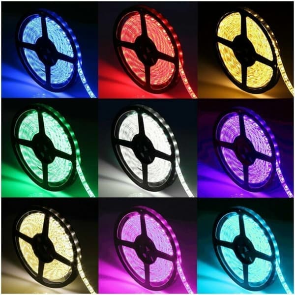 5050 LED Strip Lys Natlampe GUL Gul Yellow