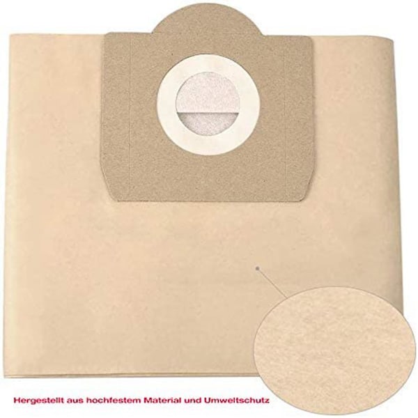 10 kpl 6.959-130.0 Paper Filter Dust Bag A 2201/2204/2504 WD3 WD3P märkä- ja kuivaimuriin