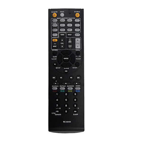 Rc-834m erstatningsfjernkontroll for AV-mottaker Tx-nr515 Tx-nr414 Ht-rc440 Ht-s6500 Ht-s7500 Ht-r791 Ht-rc46