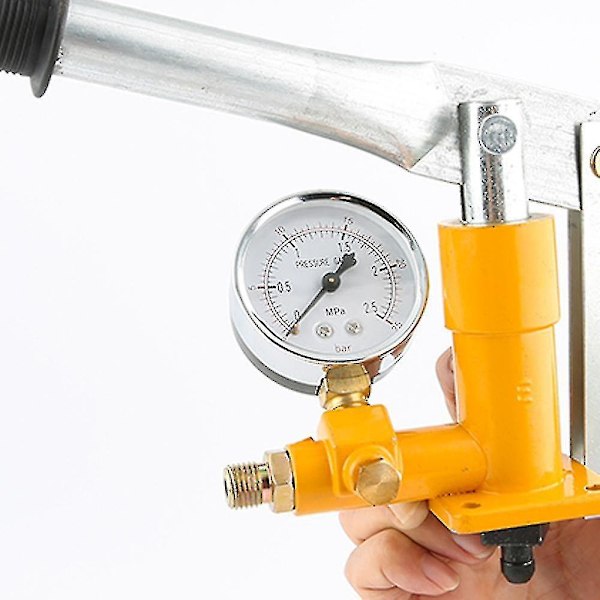 Aluminium 2,5mpa 25kg Vandtryk Tester Manuel Hydraulisk Testpumpe Maskine Med G1/2