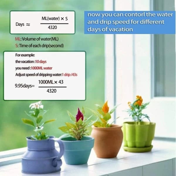 24-pack Self-Watering Spikes - Automatic Plant Waterer - Adjustable Valve - Indoor and Outdoor Garden Watering System 24 pcs