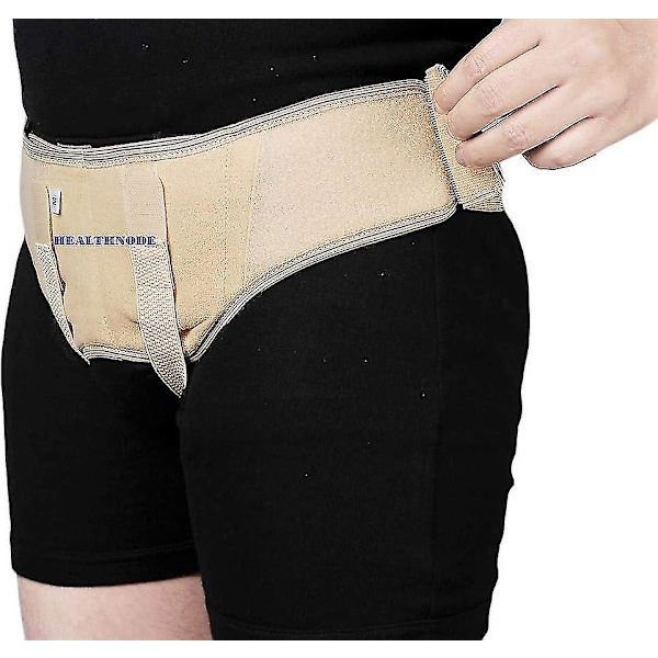 Inguinal Hernia Vyö Miehille Leikkauksen Jälkeen Hernia Kipu Relief Truss Tuki Double/single Inguinal Superior Comfort & Austable Painettava 2 Irrotettavaa F