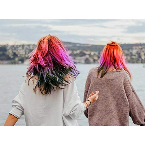 10-pack Kritkam / Hårkritor - Tillfällig Hårfärg Multicolor multifunction