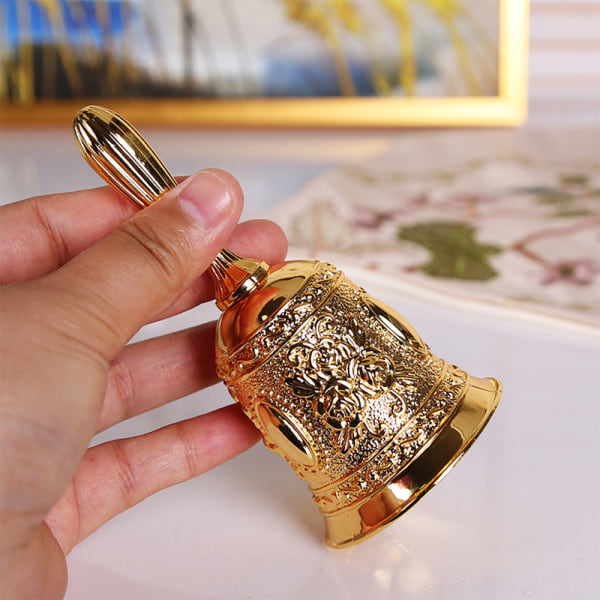 IC Handklocka, Klassisk Zinklegering Ringklocka Traditionellt Handtag Guld