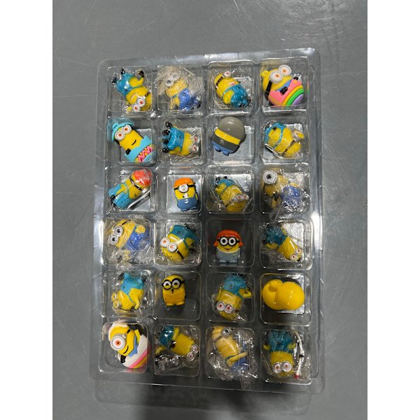 Xbi - 2024 Minions Julegave Blind Box Julekalender 24 Nedtælling Overraskelse D