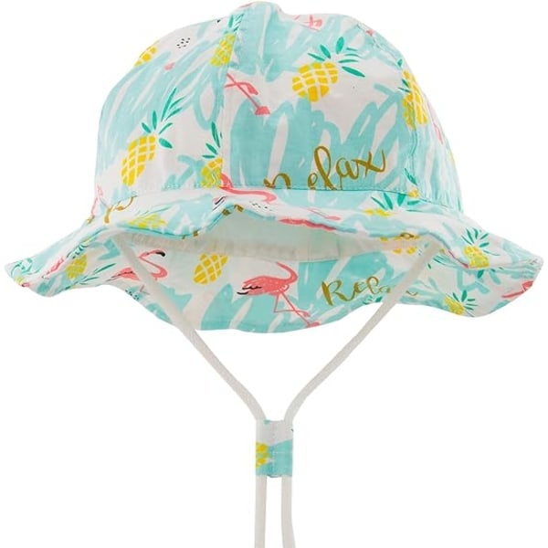 IC UPF 50+ Solskydd Bredbrättad Baby Solhatt Söt Sommar Strand Baby Solhatt Baby Hattar Flicka