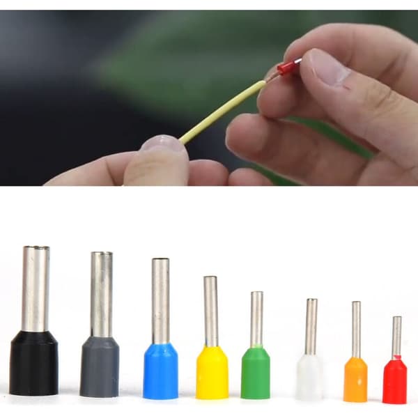 400 st PVC-isolerade förtennade kopparpresskontakter kit, DUBUNS