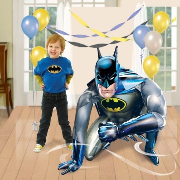3D superhjälte spindelman Iron Man tecknad födelsedag ballong Batman
