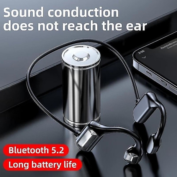 Benledningshörlurar Trådlösa Bluetooth hörlurar Stereo HIFI Ear Hook Sport