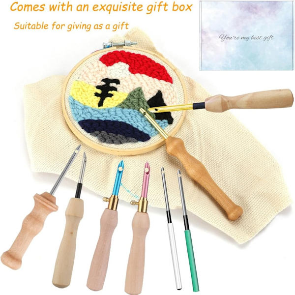 Broderinålar för Punch Needle Kit, Punch Needle-verktyg