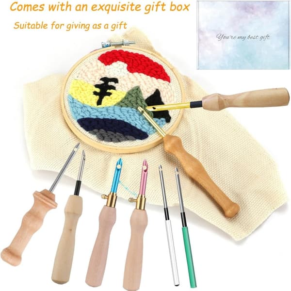 Punch Needle Kit Broderinåler Punch Needle Verktøy
