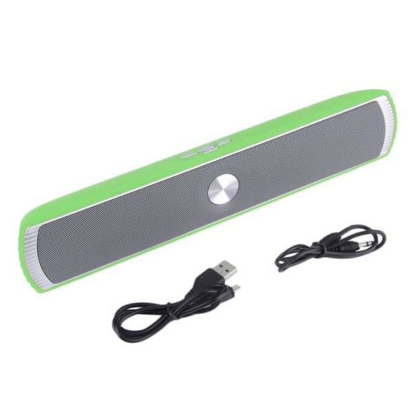Ny Bluetooth Handsfree Portable 3D High Sound Trådlös Stereohögtalare grön