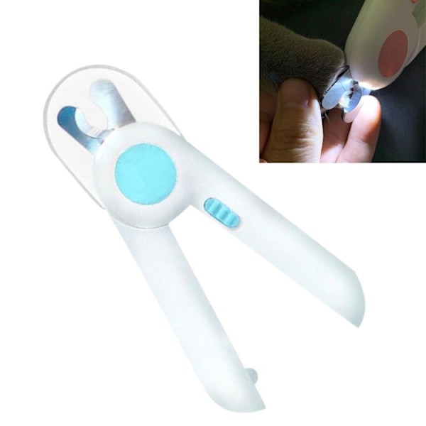 Klosaks med lampe / Negleklipper til hunde og katte - Klippere White Vit