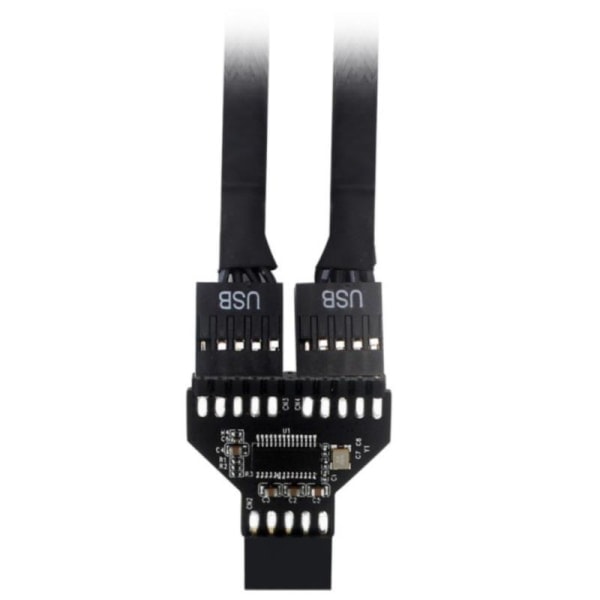 IC 9-nastainen USB HUB -otsikko USB 2.0 9-nastainen liitinadapteri RGB Sp:lle