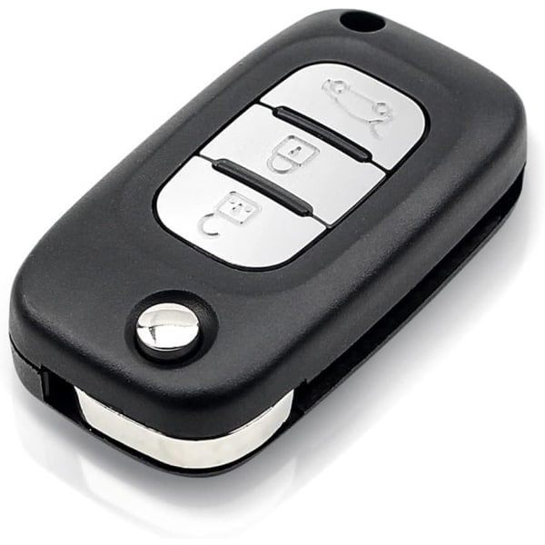 IC Bilfjernbetjening Nøglehus erstatning for Re-nault Clio 3 Kangoo Master Modus Twingo fjernbetjening bilnøgle med PCF7961 3 knapper