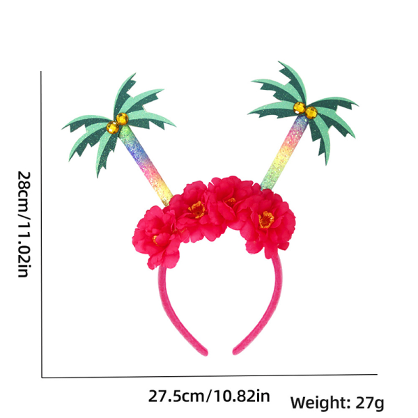 IC Havaiji-juhlat Panta Hiuspanta Lapset Iloinen Kesä Trooppinen Bir A4