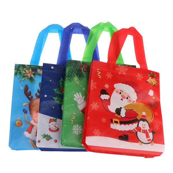 IC 1 stk. julegodteri kake gaveposer Non Woven kjeks Snack Blå