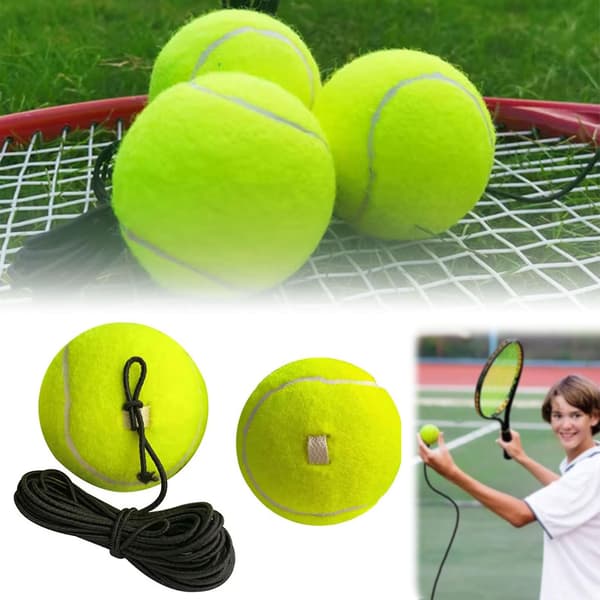Tennispallo narulla tennisvalmentajan harjoitteluun, korkea elastisuus itseopiskeluun 5pcs