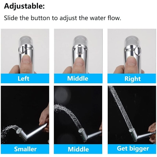 1 stk. Håndholdt bidetsprøyte, justerbar trykksprøyte, toalettdusj håndholdt sprøyte, bidet toalettsprøyte, for personlig hygiene, rengjøring