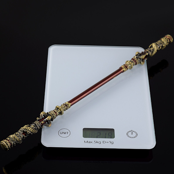 Black Myth Wukong spel kringutrustning 35CM Monkey King Ruyi Golden Hoop full metal hantverk prydnader modell