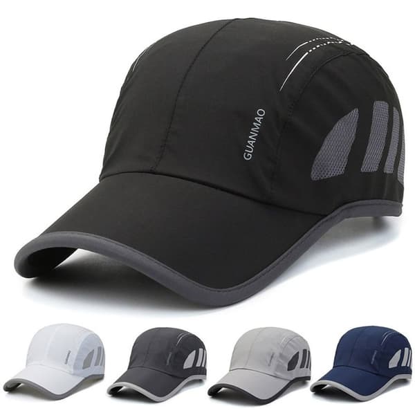 Hurtigtørkende Mesh Caps Sport Golf Baseball Caps GRÅ grå grey