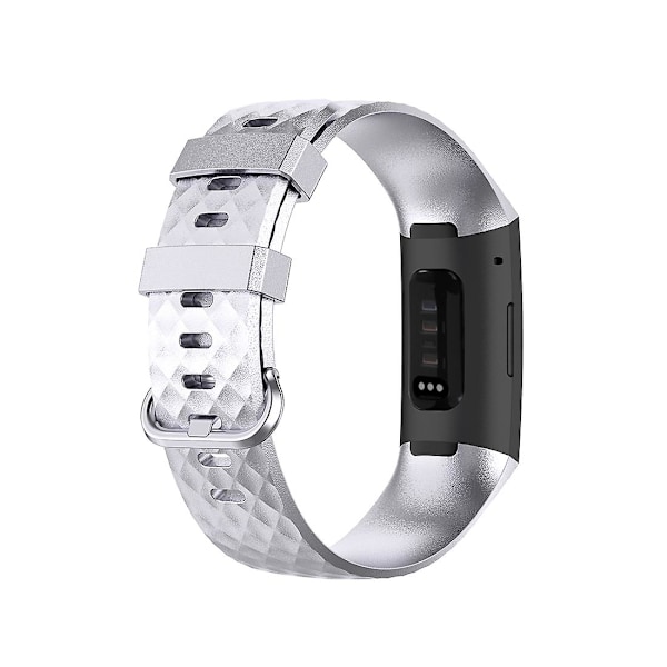 Farge Spenne TPU Håndleddsstropp For Fitbit Charge 4 / Charge 3 / Charge 3 Se Størrelse: L