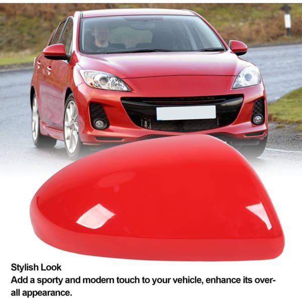 Korvaava taustapeilin suojus Mazda 2007-2014 punainen oikea