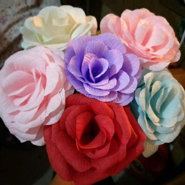 Crêpepapper Blomomslag Bukettpapper 7 7 7 7