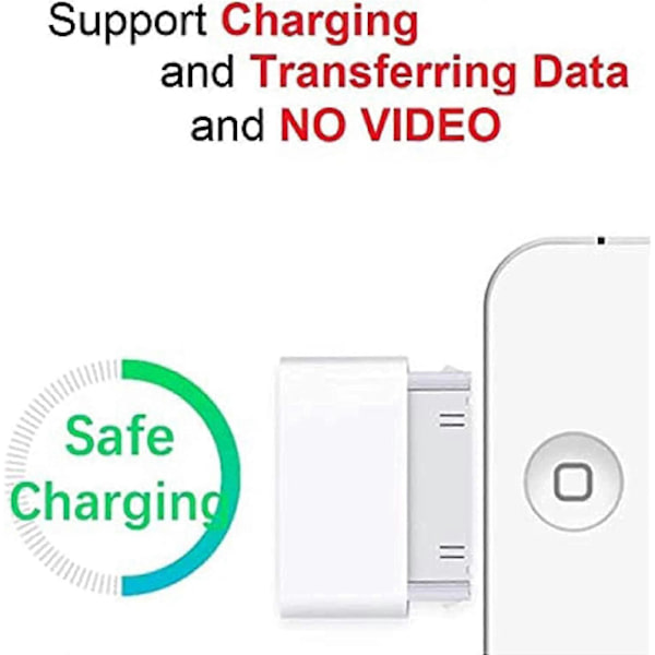 Lightning til 30-pin adapter han til 8-pin hun stikkonverter med iPhone