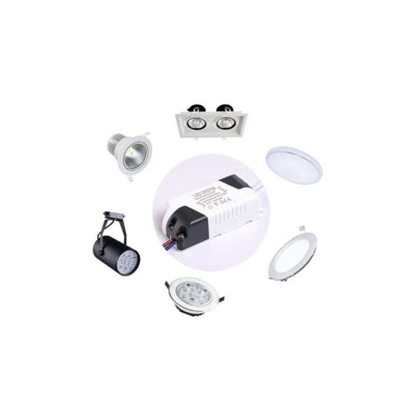 2x LED Driver, 1-3W Transformer til LED Loftslampe, LED Panel Strømforsyning, DC Stik til LED Loftslampe (1-3W)