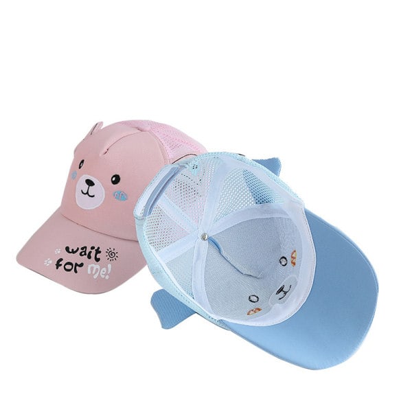 IC Sommar Nytt e Tegneserie Kat Øre Piger Mesh Cap Justerbar Tynd Base Rosa 48CM Justerbar
