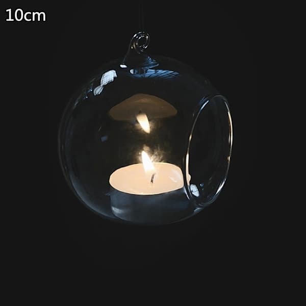 Rund bubbla hängande klart glas Terrarium Air Tea Light Candl 15cm diameter 15厘米直径