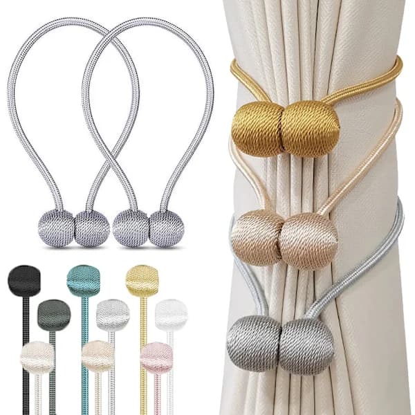 Magnetic Curtain Tieback for Curtains Light Purple 2-Pack Ljuslila 2-Pack