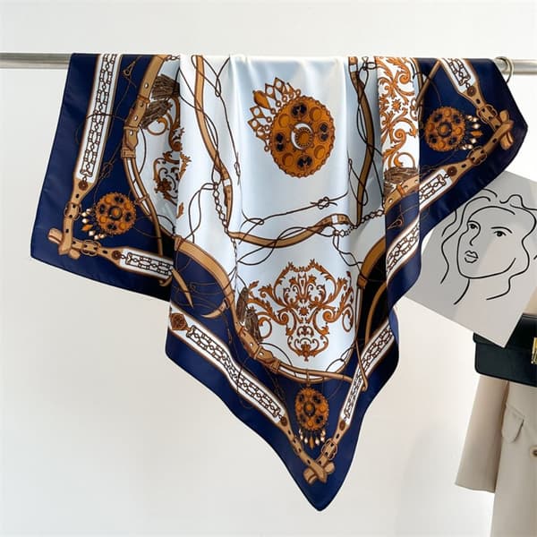 90x90 cm Siden Scarves Strand sjal 1 1 1 1