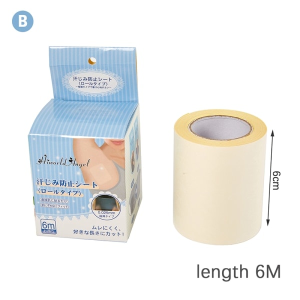 IC 1 Rulle/20 ark Transparent antiperspirantdekal för engångsbruk B