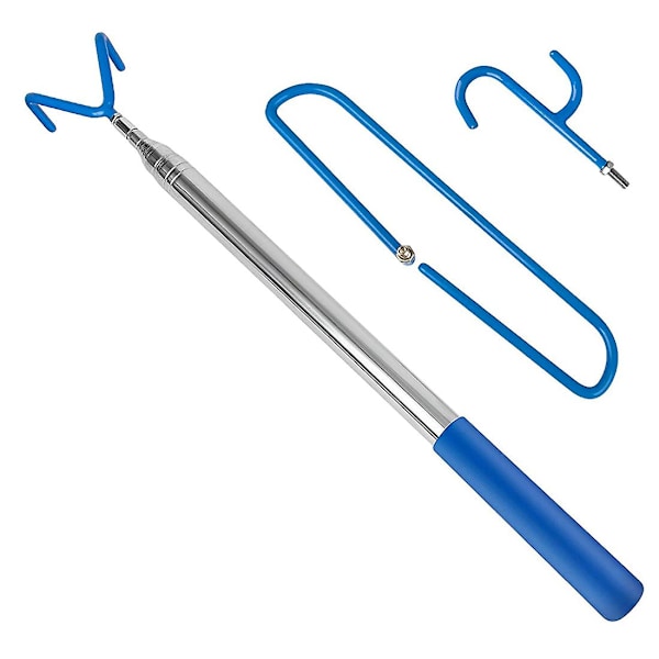 Disc Golf Retriever Pole With 3 Hooks, Telescoping Disc Golf Accessories Tool Extendable Grabber 1.