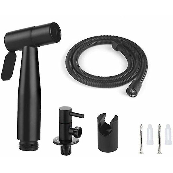 -Toalett Hånddusj Bidet Spray 150cm,svart