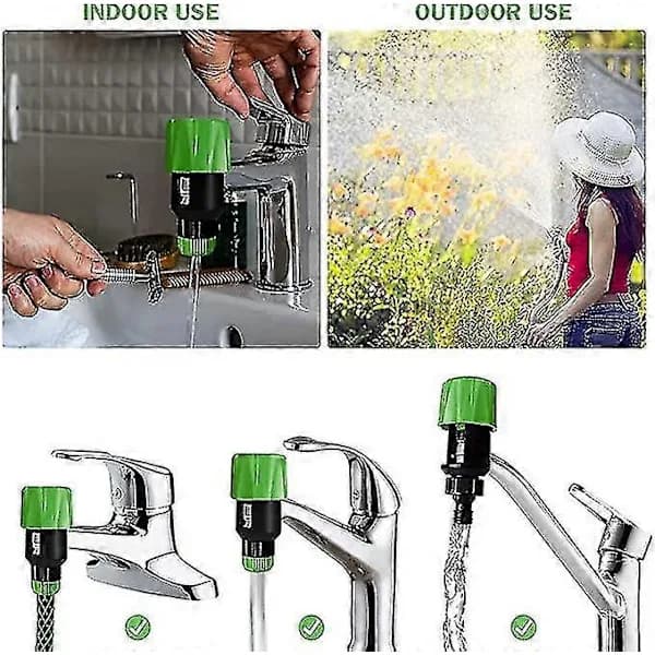 Kitchen Garden Watering Faucet Hose Pipe Quick Connector Adapter Tool, Universal Faucet Connection Adapter Kitchen Pipe Joint Coupling Boris