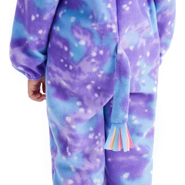 Enhörning Pyjamas för Barn Djursovkläder Toddler Flickor Romper Kostym för Halloween Födelsedagsfest Lila