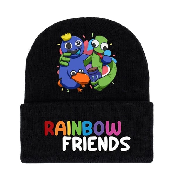 IC Roblox Rainbow Friends Strikkelue Kald Vinter Varm Lue e Spill