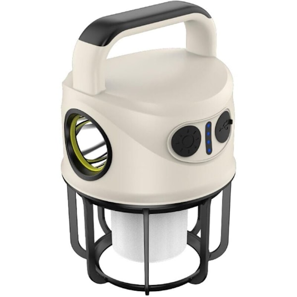 AIDUCHO Uppladdningsbar LED Campinglykta, Vattentät Utomhuslampa, Ultra Kraftfull USB Uppladdningsbar LED Ficklampa USB-kabel Ingår