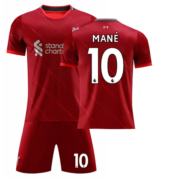 21-22 bonus kotipaita nro 11 Salah nro 10 Mane jalkapallopaita setti nro 27 Darwin Liverpool kotipaita numero 10 Mane Liverpool home number 10 Mane XS#