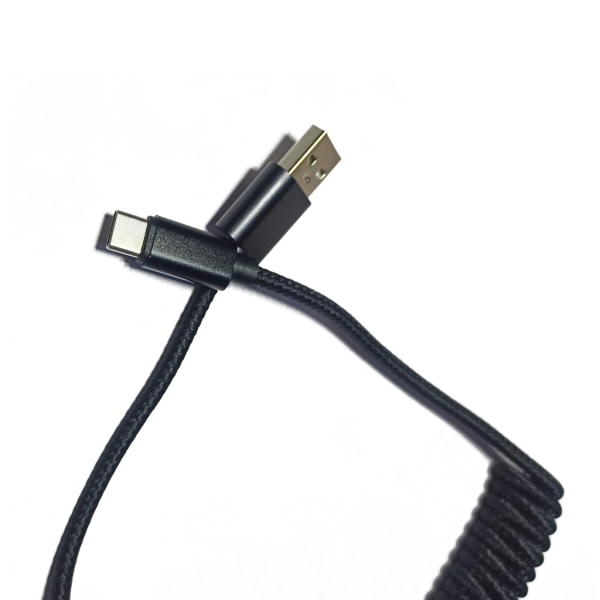 Typ C Micro Spiral Kabel Mekanisk tangentbord USB-kabel Typ-C till USB -port/ USB V2-kabel för Poker GH60 A