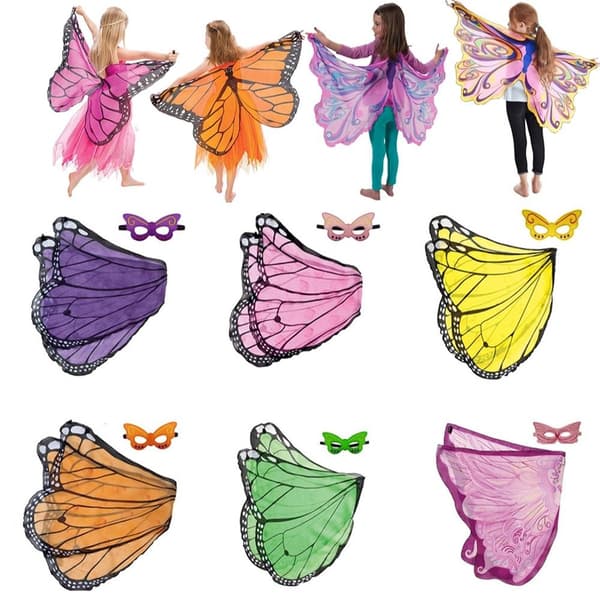 Sommerfuglevinger Kappe Elfe Engel Vinger Kappe STIL 6 STIL 6 Stil 6 Style 6